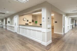 a nurse's station at Arbor Post Acute